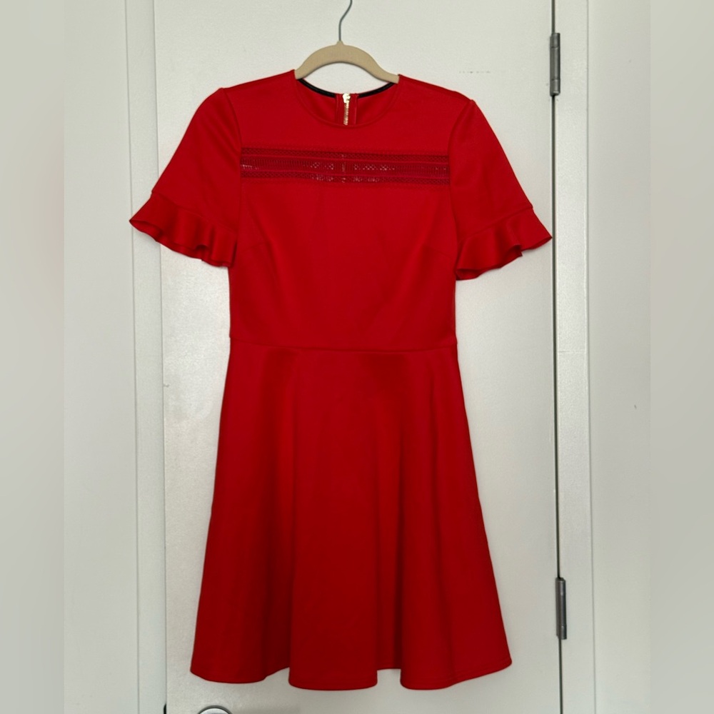 Ted Baker London Calizee Lace Inset Skater Dress